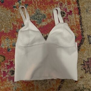 White Ribbed free people top